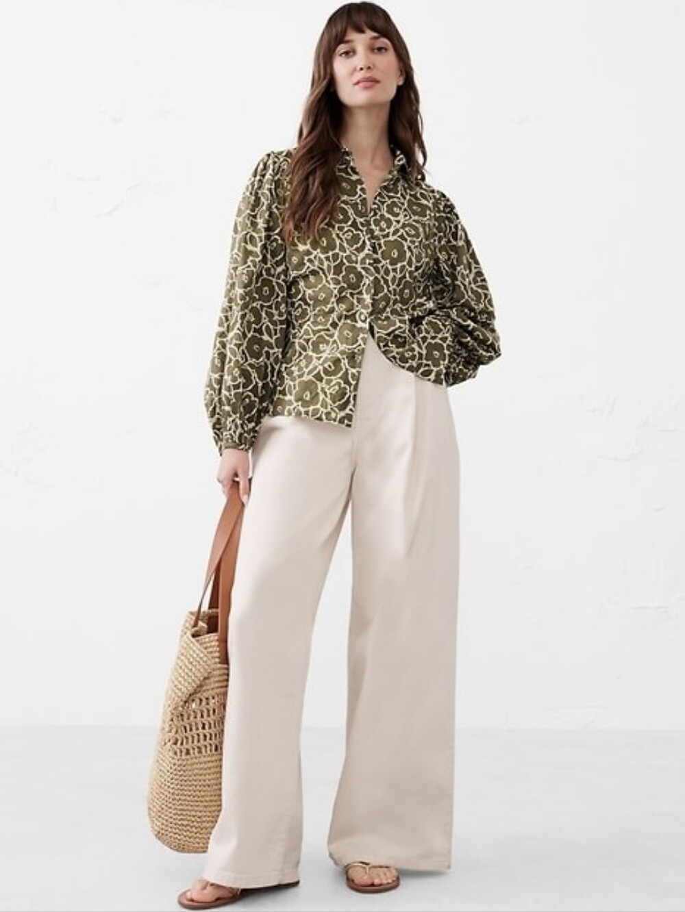 Banana Republic Puff Sleeve Shirt